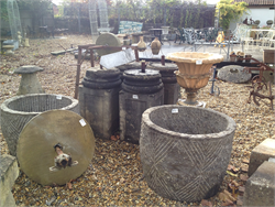 Urns, Stone Pots, Staddlestones, Millstones